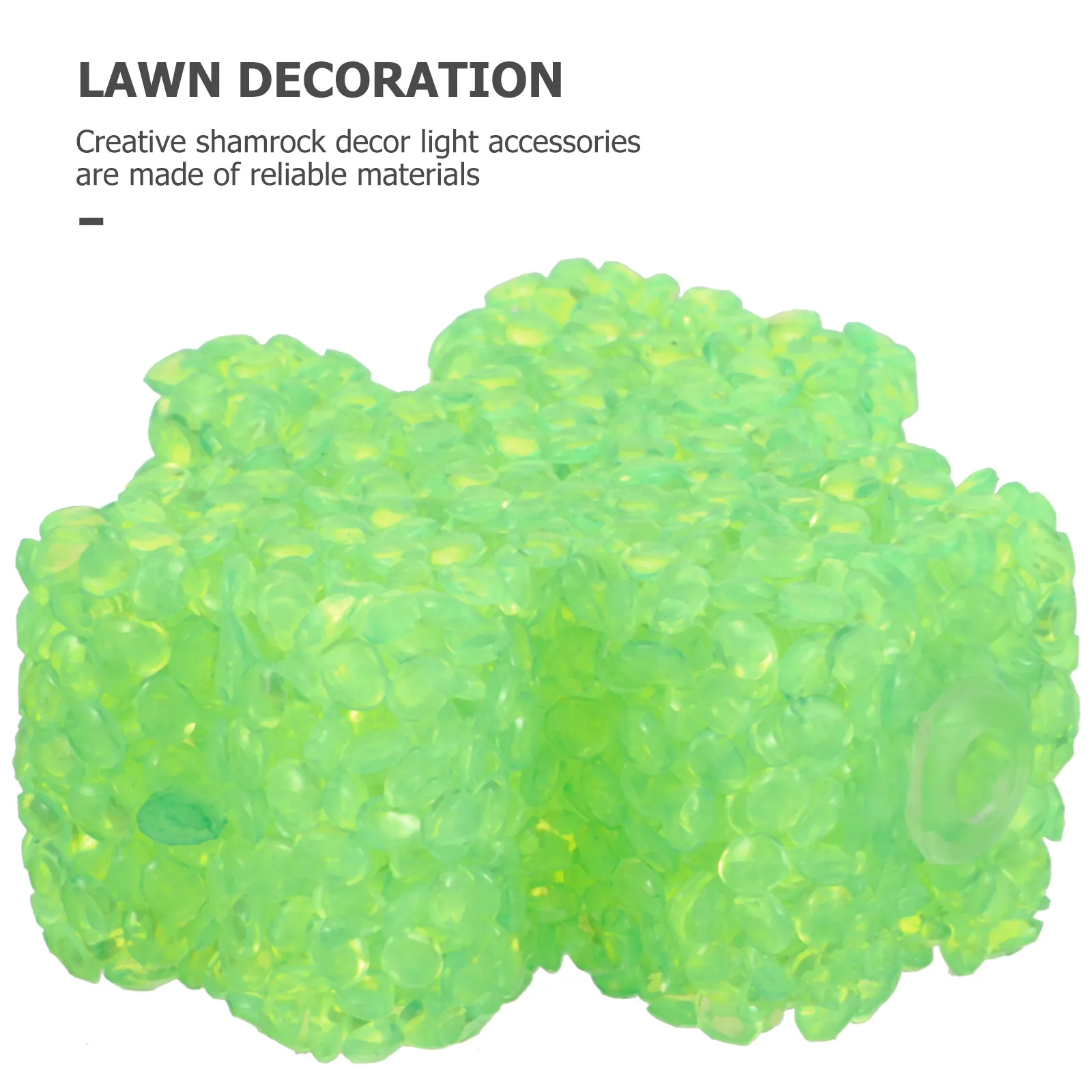 

10 Sets Solar Light Shamrock Accessories Outdoor Lamp Decors St. Patrick'S Day Party Garden Decorative Festive Shamrock