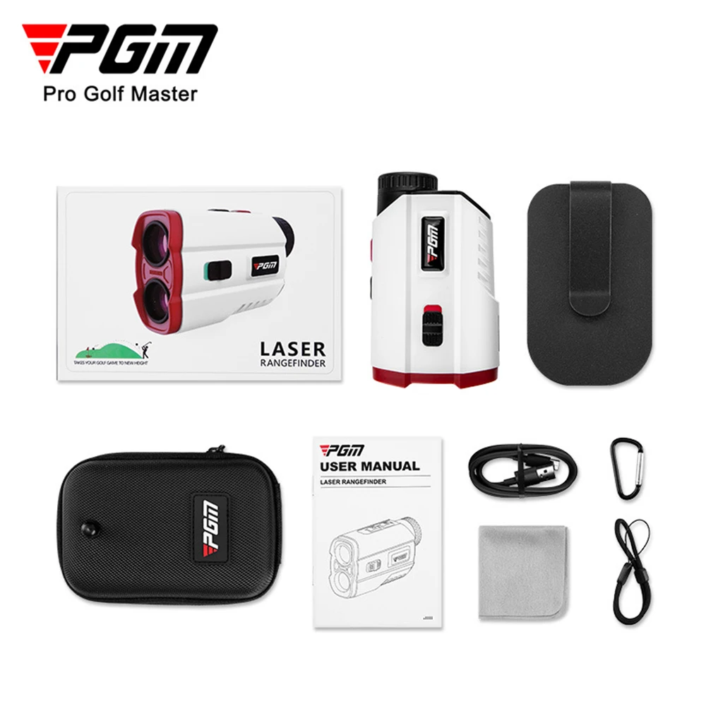 PGM Golf Laser Rangefinder Measures Distance Telescope Electronic Rechargeable Eyepiece Focusing JQ015