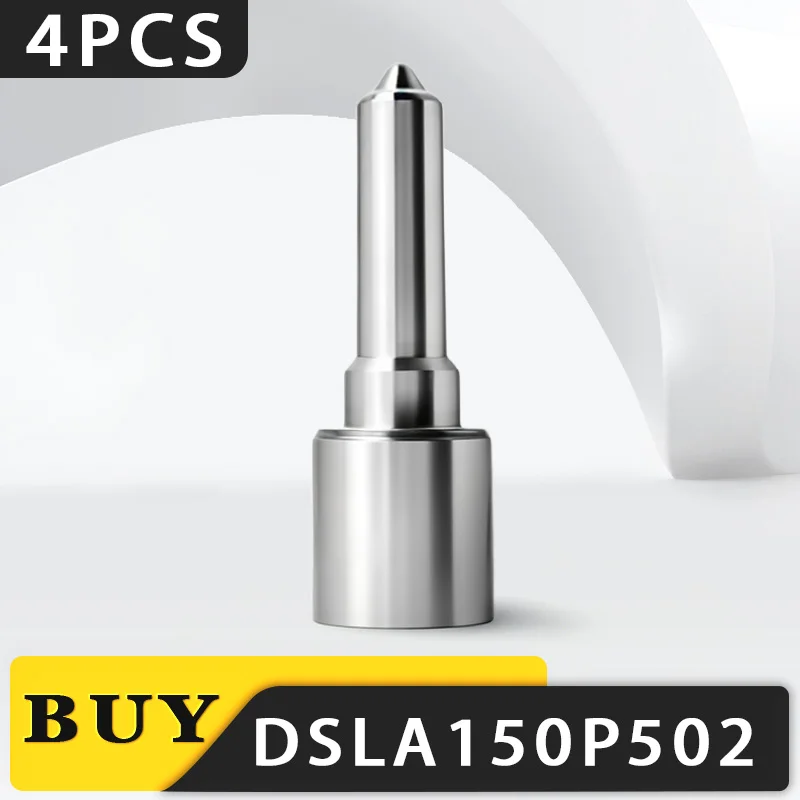 Common Rail System Suit DSLA150P502 4Pcs  Fuel Injection Nozzles of Flat Head White Needle in For 0433175087  Injector YF1233