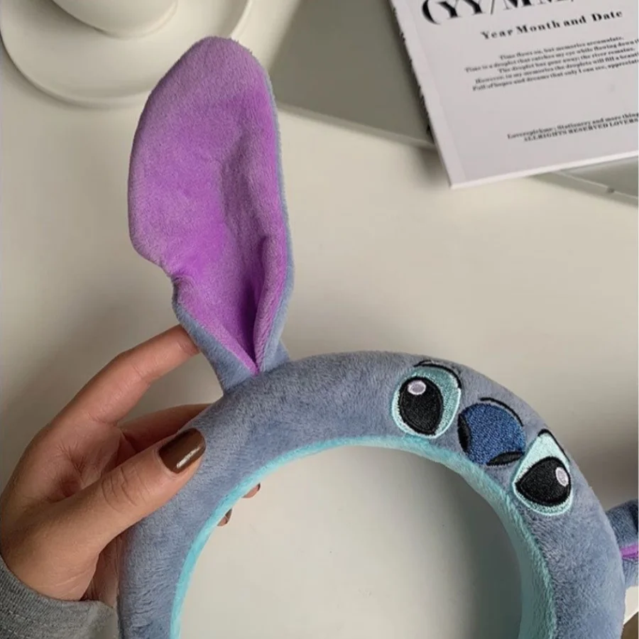 Diadema de felpa con puntadas encantadoras, aro para la cabeza con puntadas de dibujos animados de Anime, adecuado para mujeres, tocados de fiesta, 1 ud.