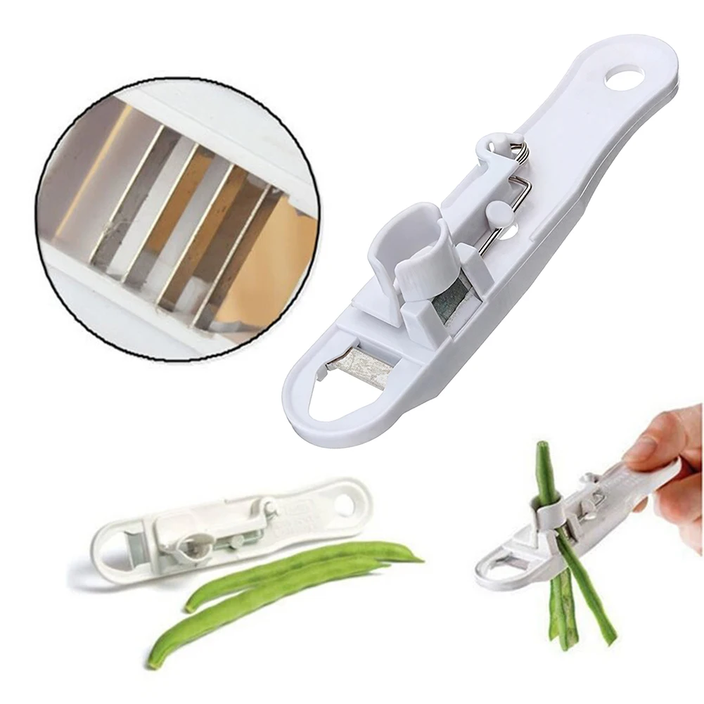 Multifunctional Bean Slicer,Manual Vegetable Shredder,Bean Vegetable Runner Slicer Cutter Stringer Remover Peeler Kitchen Tool