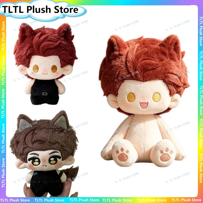 Poupée en coton Love And Deepspace Ao Yin Valko 10 cm, pendentif en peluche à oreilles de chat et cheveux roux, accessoire de jeu, pour collectionneurs de jeux d'anime