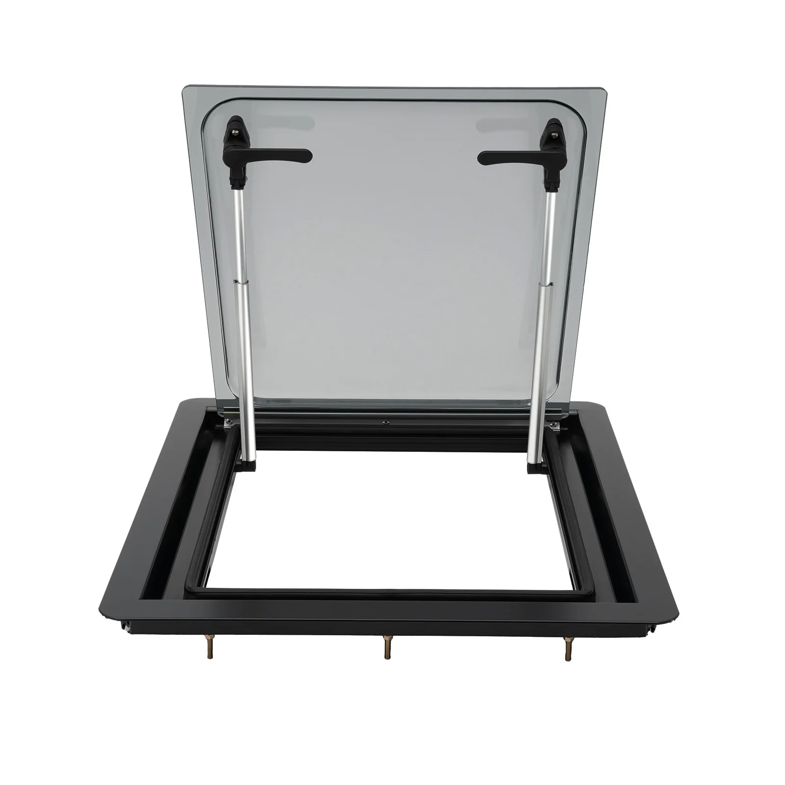 450x500mm RV Push Window ABS Frame Electrostatic Spraying RV Ventilation Window for Campers Caravan Trailer