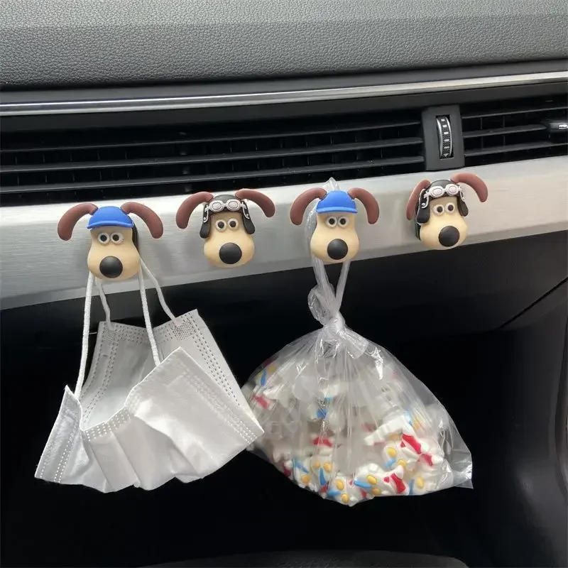 Head Dog Ront Passenger Car Small Hook Interior Ornament Multi-function Car Decorative Accessories Creative Adorns Decor