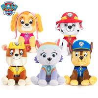 Original Paw Patrol Plush Stuffed Animal 22.9cm 9 inch Chase Rubble Marshall Skye Everest Patrulla Canina Children Toy Doll