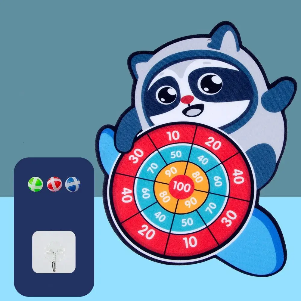 

Leisure Time Kids Target Sports Accessories Cartoon Dart Toy Arithmetic toy Animal Dart Board Sticky Ball