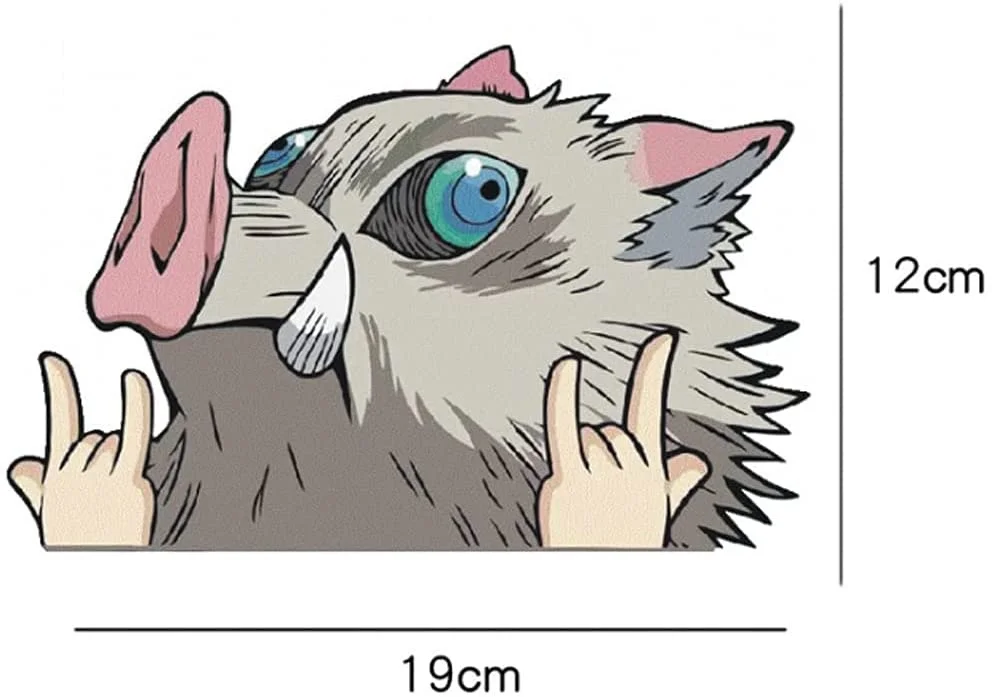 ل 4 أنواع أنيمي سيارة ملصق ل Kimetsu لا Yaiba/القاتل شيطان الفينيل الوفير ملصق مائي مقاوم للماء