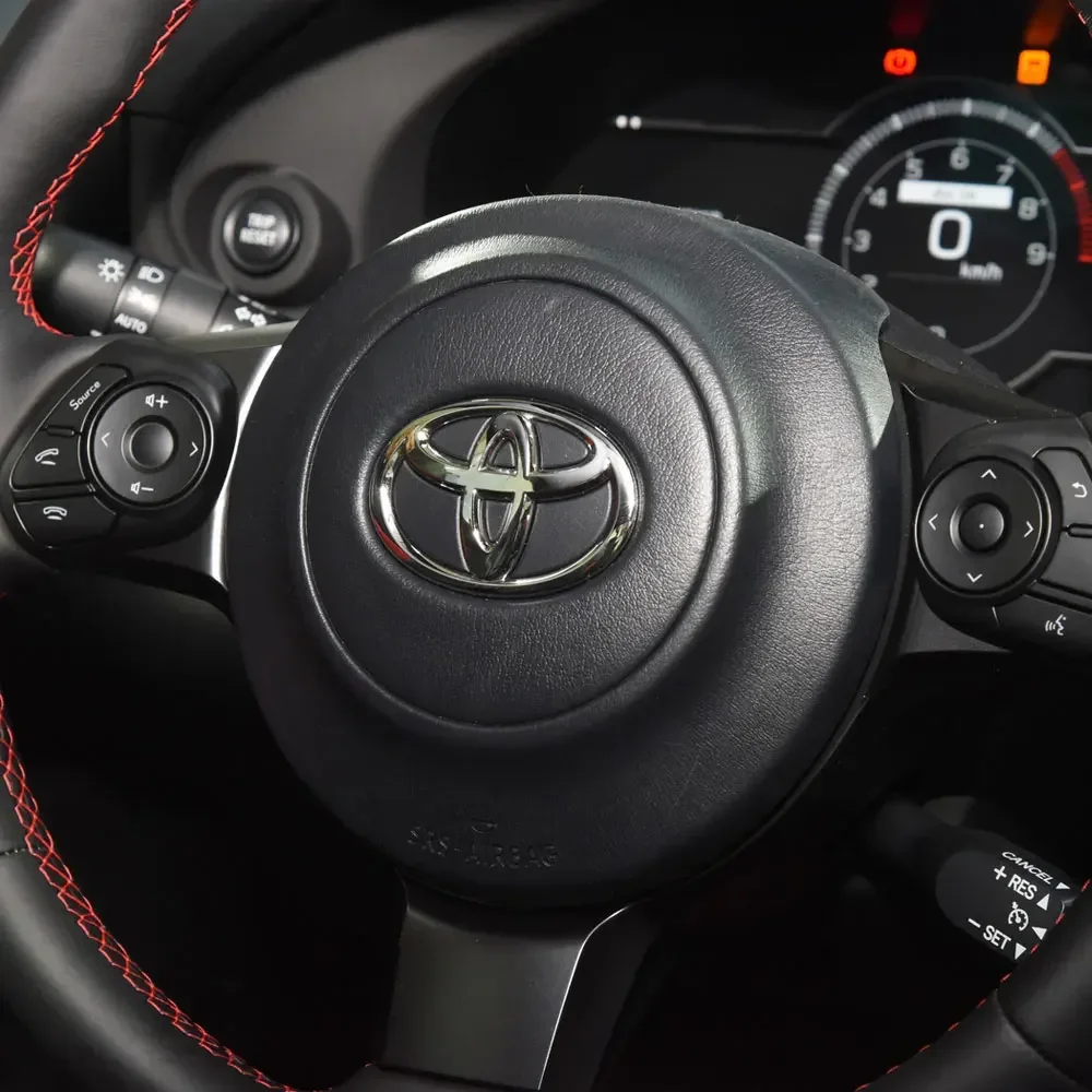 Car Accessories Steering Wheel Center Badge Decorative Stickers For Toyota Fortuner Chr Verso Prius Hiace Yaris Trd Corolla Rav4