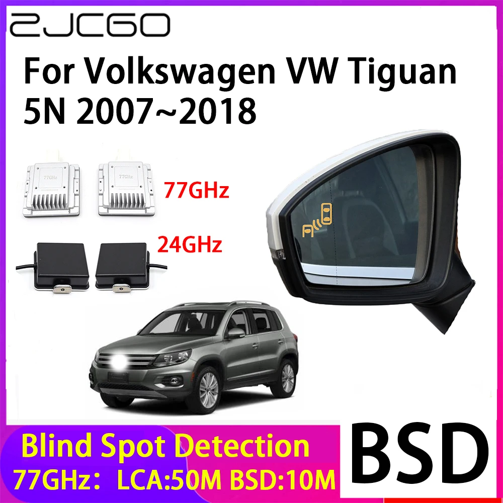 ZJCGO Car Blind Spot Detection BSD Mirror Rear Radar Detection System for Volkswagen VW Tiguan 5N 2007~2018