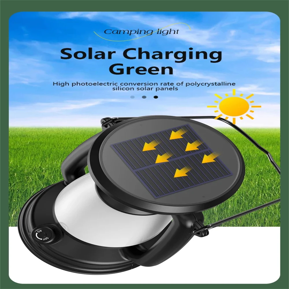 Solar Led Camping Lantaarn 130lm Oplaadbare Batterij Aangedreven Waterdichte Lantaarn Zaklamp Met 3 Lichtmodi Lantaarn Voor Wandelen