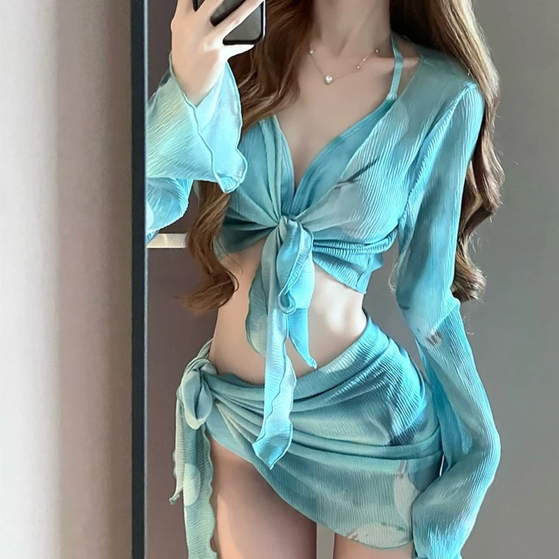 Bikini Split Swimsuit For Women 2026, Pure Desire, Beach Vacation, Hot Spring Sensual Swimsuit