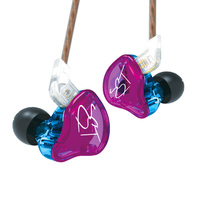 KZ-ZST coil iron headphones in-ear moving iron headphones cell phone with in-line control bass double unit headphones music