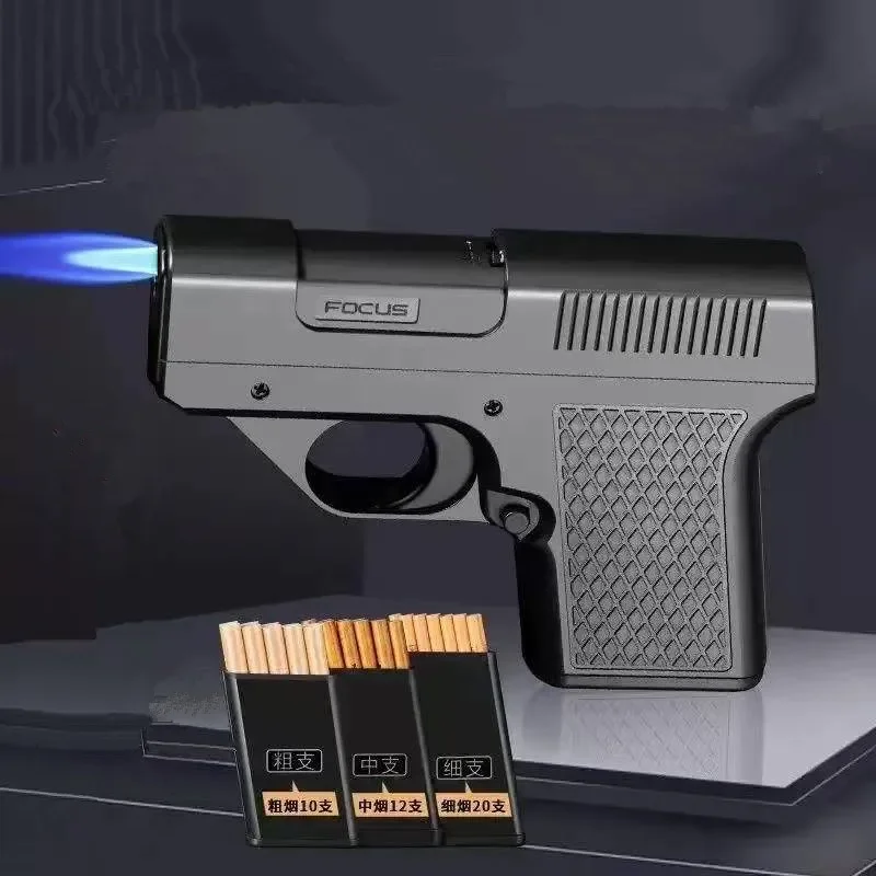 

Windproof Inflatable Lighter, Multifunctional Universal Three in One Cigarette Box Lighter, Butane Gas Lighter, Men's Small Gift