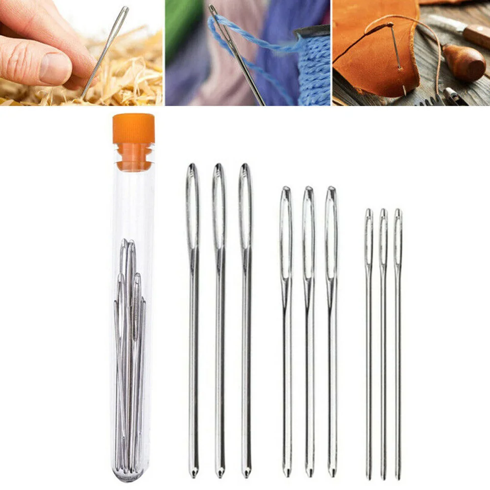 Craft Handmade Thread Leather Darning Stitch Embroidery Tool Knitting Needle Sewing Needles Sewing Accessories