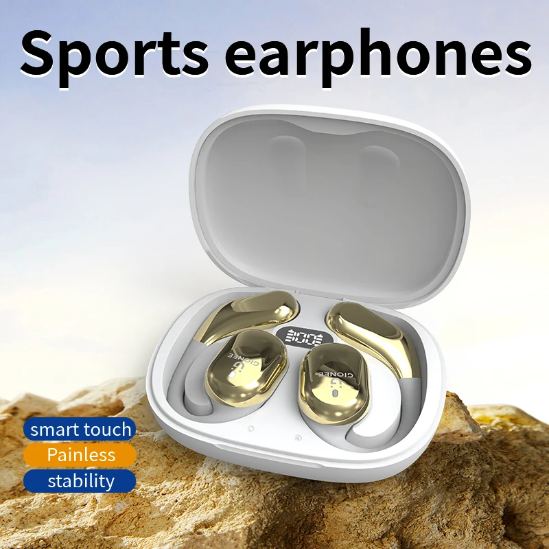 Gionee-Casque sans fil à conduction OWS Sophia, Bluetooth 5.3, crochet d'oreille sport à oreille ouverte, 32H ENC, écouteurs antibruit IPX5