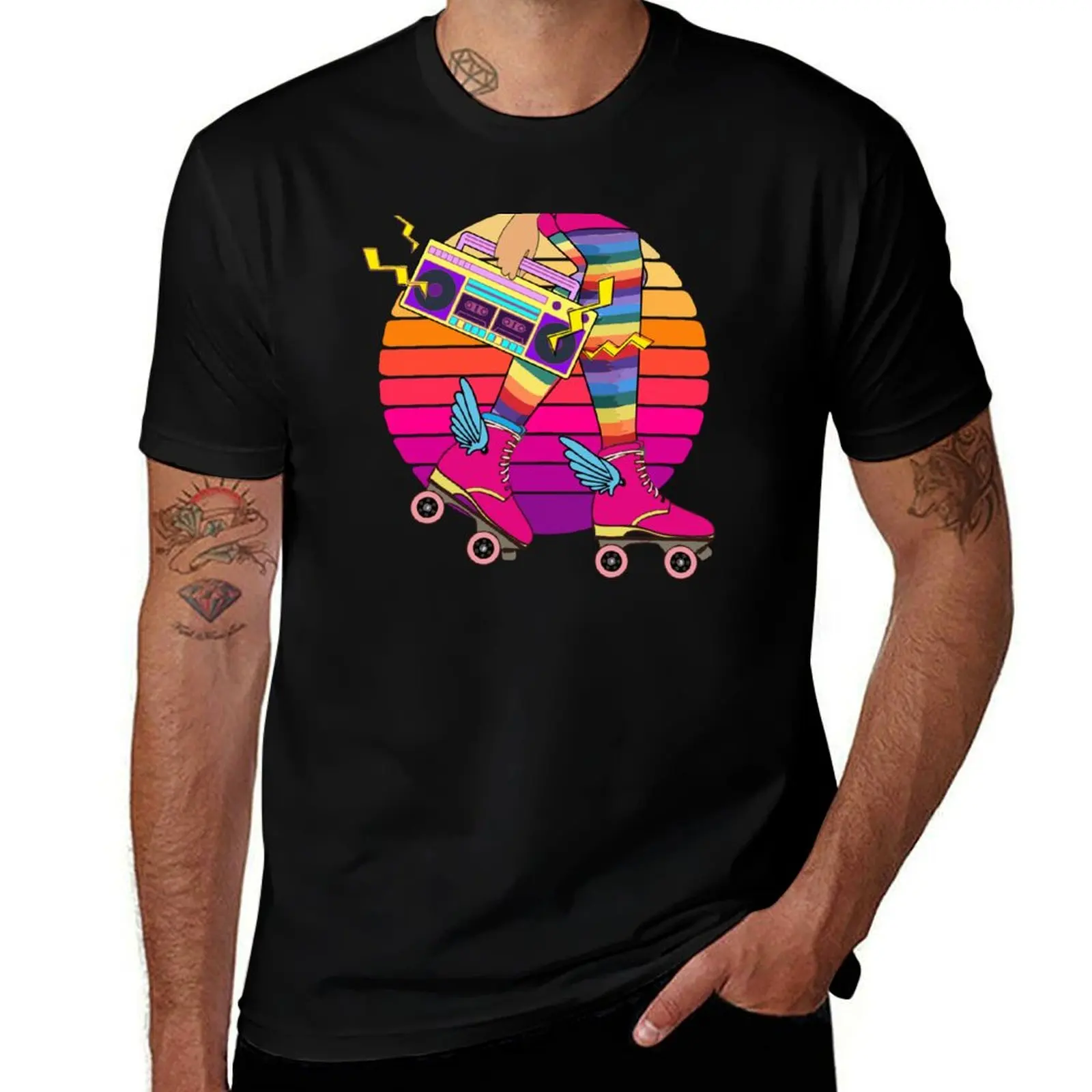 

Skating Girl Retro Disco Roller Skates Party Funny T-Shirt t shirts designer t shirt for man man t shirt designer T-shirt