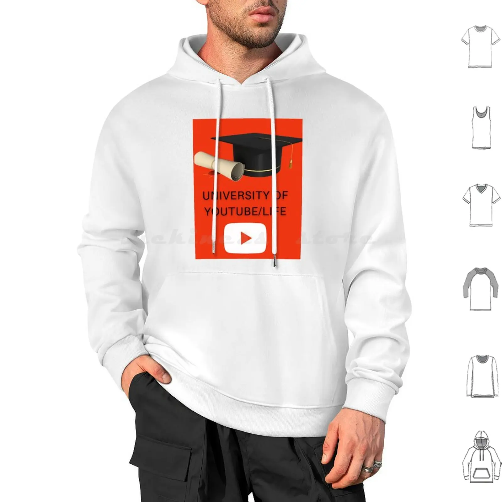 University Of Youtube / Life. Hoodies Long Sleeve Youtube You Tube Google Teach Learn Life University School Educate