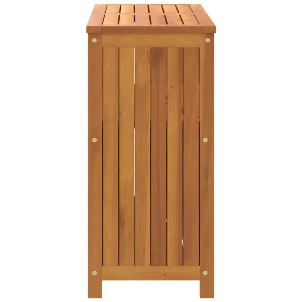 Gabinete de almacenamiento al aire libre, mesa consola para patio, mesa de bar para patio, mesa consola de almacenamiento de madera, 31,5"x13,8"x29,5" madera maciza de acacia