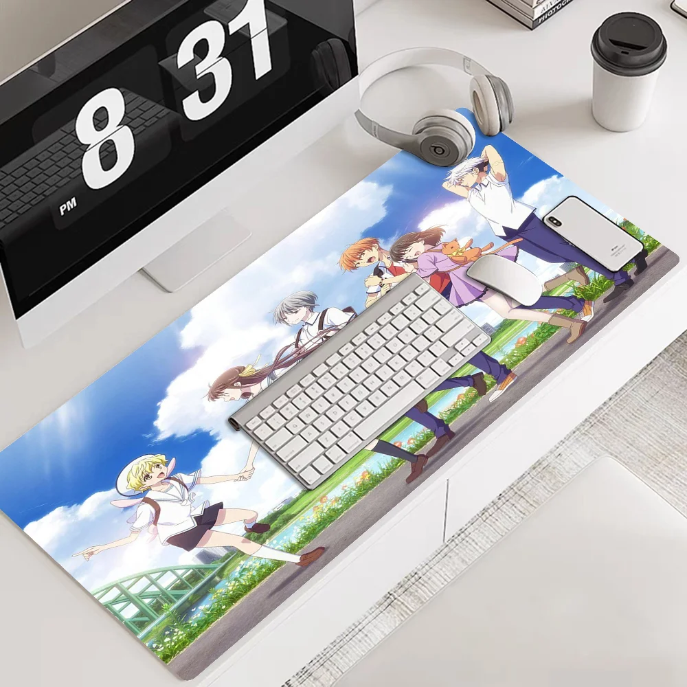 Fruit Basket Anime Mousepad Rubber XXL Table Mat Student Mousepad Gamer Computer Keyboard Pad Games Pad for PC Computer Table