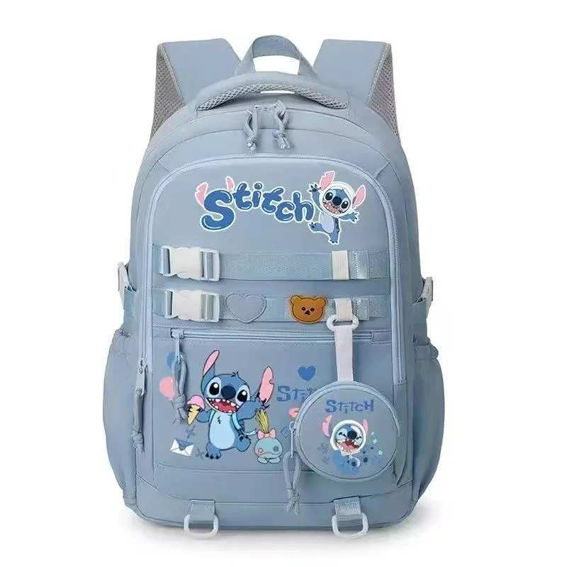 Disney Stitch Backpack Children Lovely Schoolbag  Student Multifunctional Kawaii Backpacks Large Capacity Waterproof Backpack image 3
