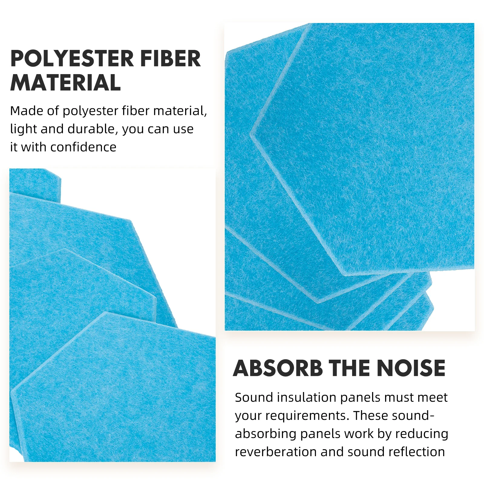 5 pcs Sound Absorption Board Self-Adhesive Acoustic Panels For Studio Ktv Soundproofing Material Noise Reduction