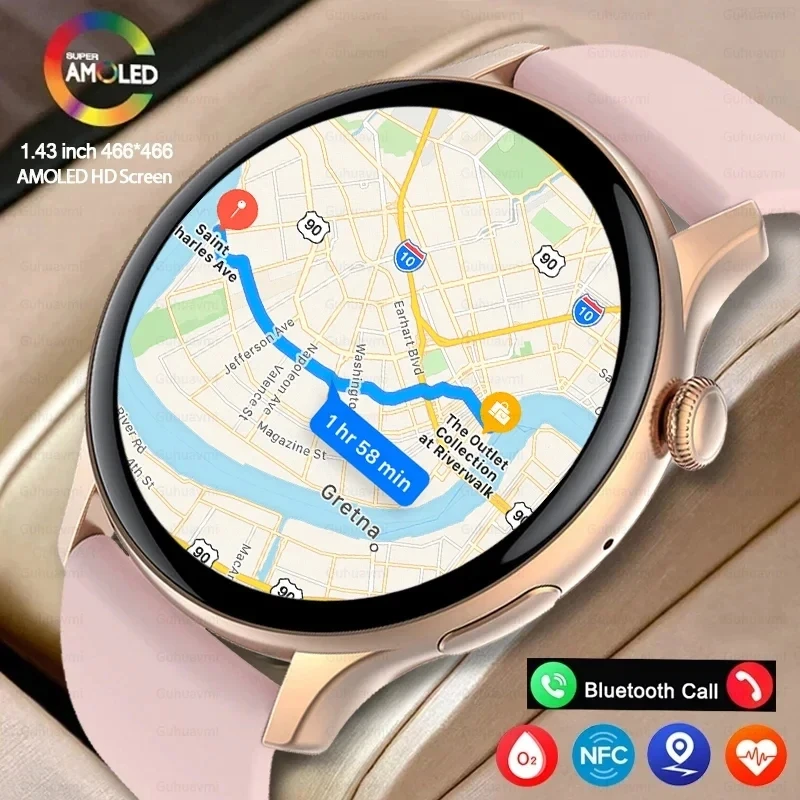 2024 Smartwatch Women 466*466 AMOLED 1.43