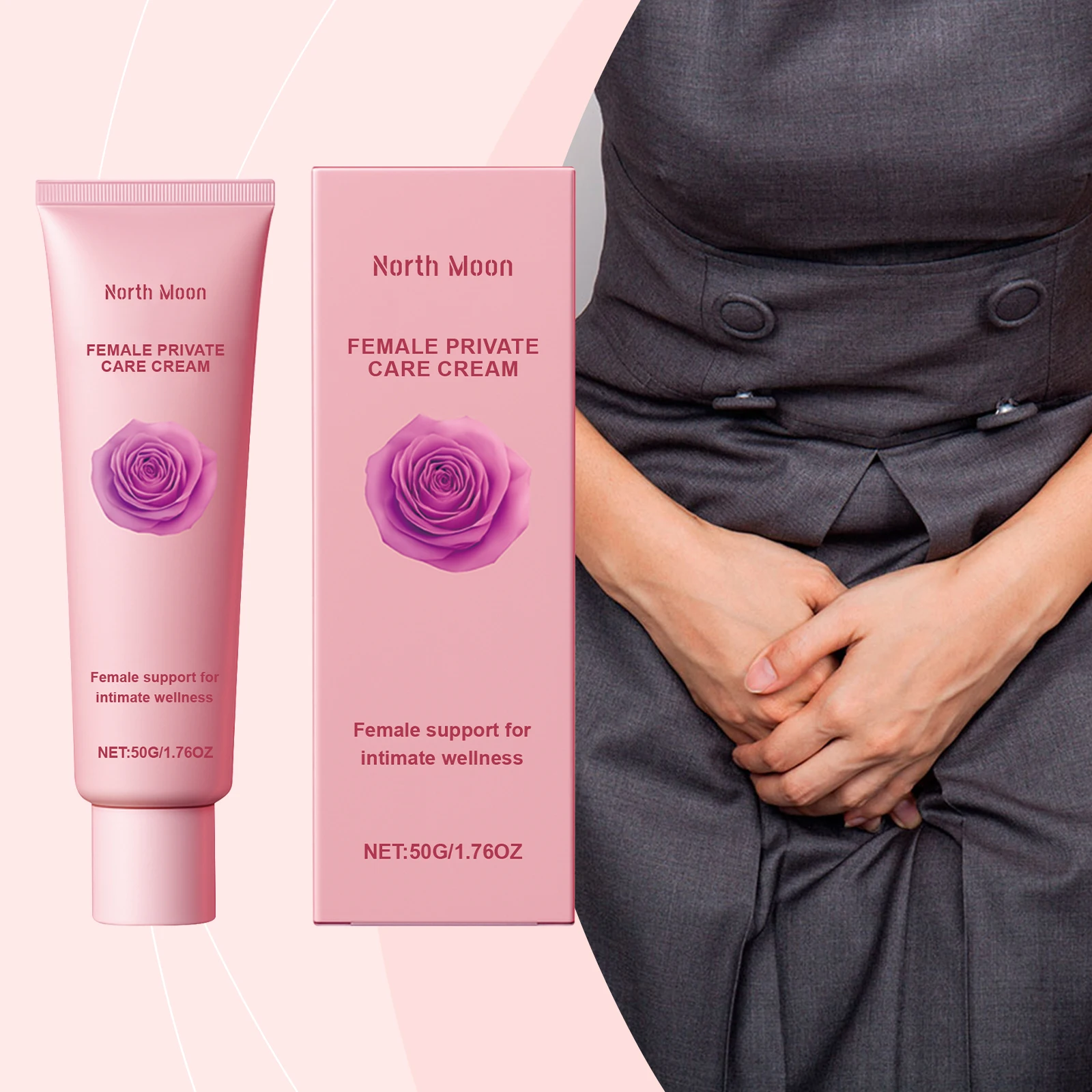 Women's Care Cream, Gentle Skin Care, Nourishes & Maintains Soft Skin Texture, Daily Moisturizing Body Cream