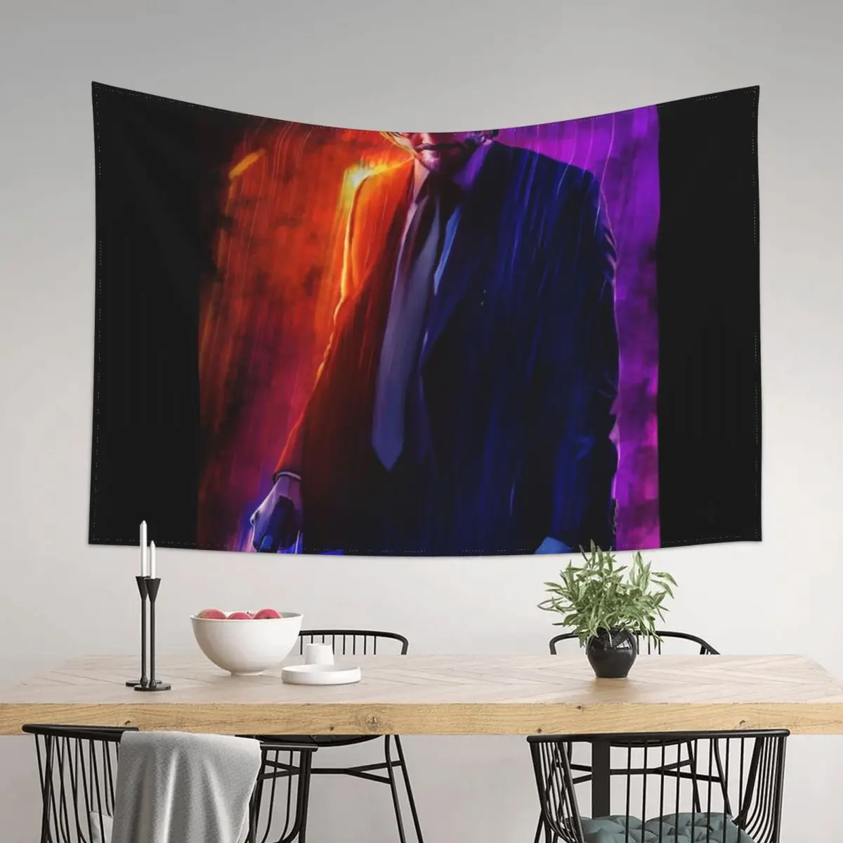 

John Wick Poster Art Tapestry Bedroom Deco Room Decorating Aesthetic Decorative Wall Murals Decorative Paintings Tapestry