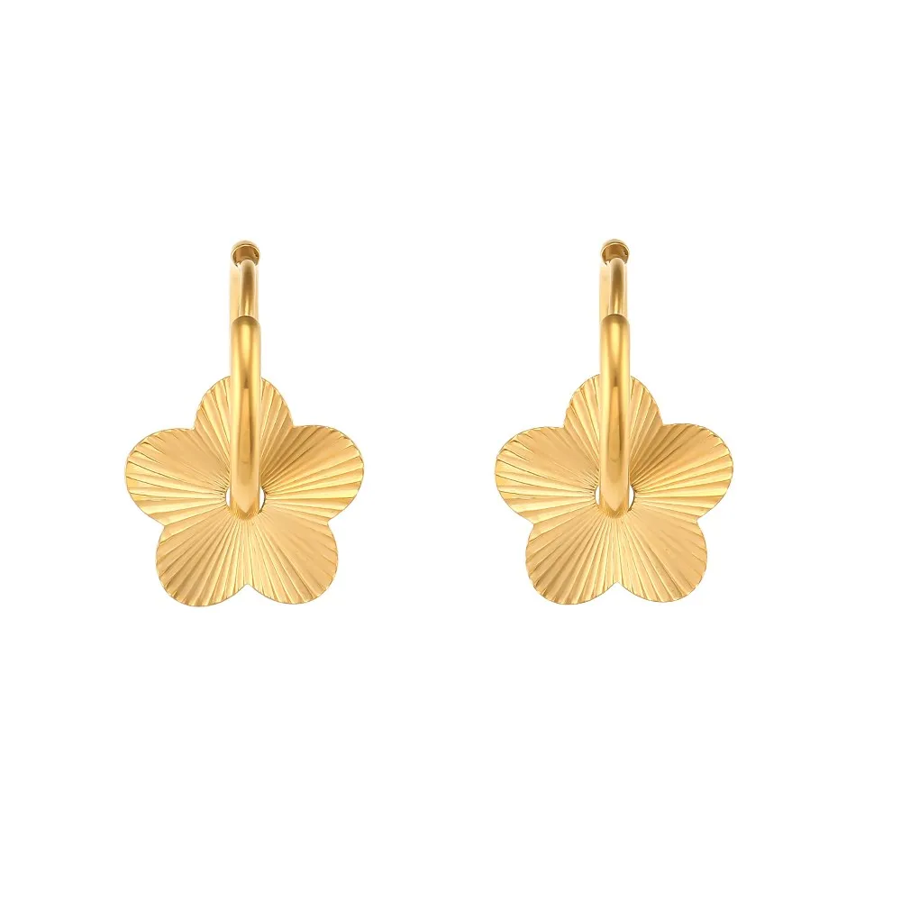 Women's 18K Gold Plated Waterproof Necklace Earring Set