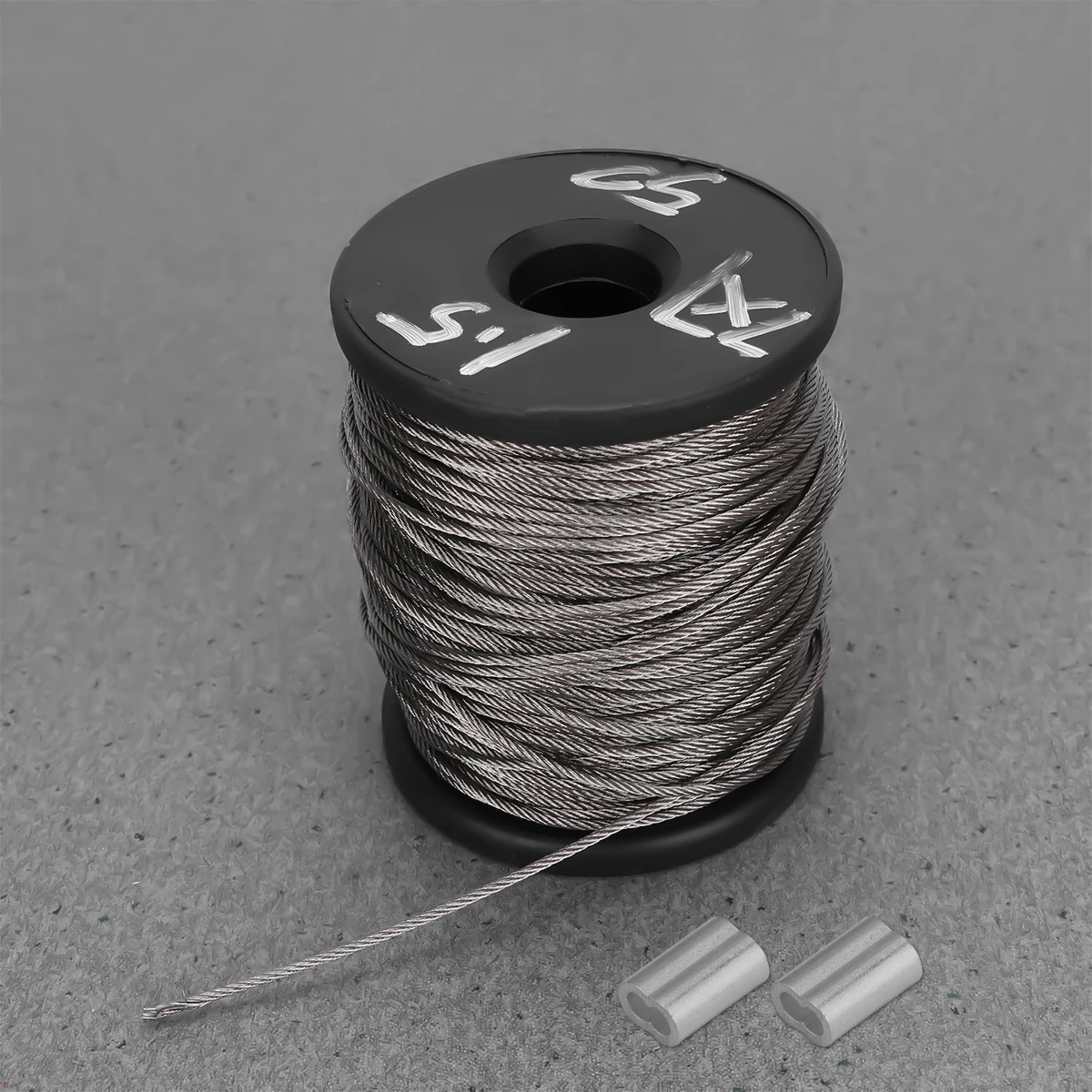 

50M Steel Cable Wire Rope 1010Mpa Breaking Strength Clothesline Picture Frame Hanging Long Projects Stainless Spool