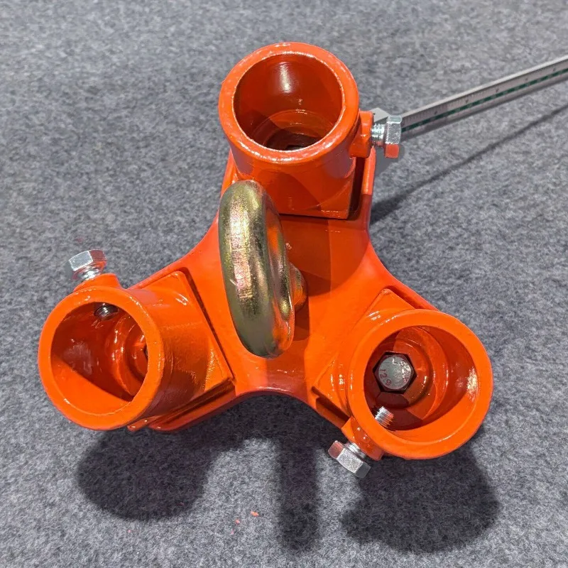 Portable Detachable Lifting Tripod Splicing Bracket with Hand Chain Hoist, 1T 3M 2T Rescue Lifting Support Frame