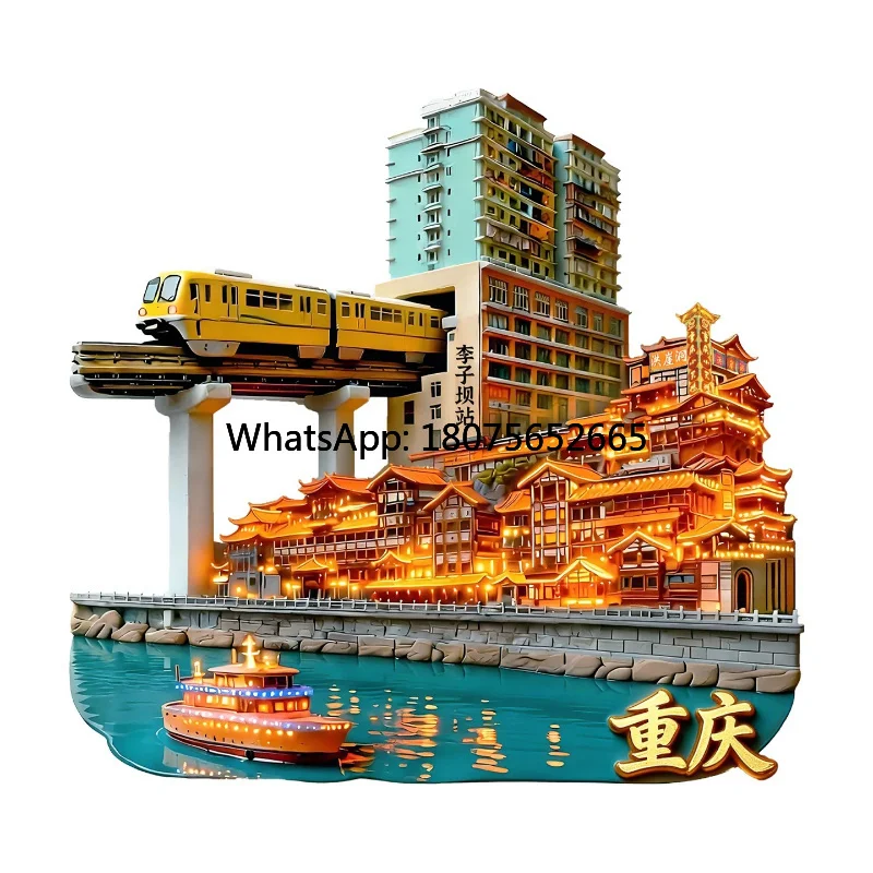 Metal refrigerator magnet - 3d creative tourism souvenir