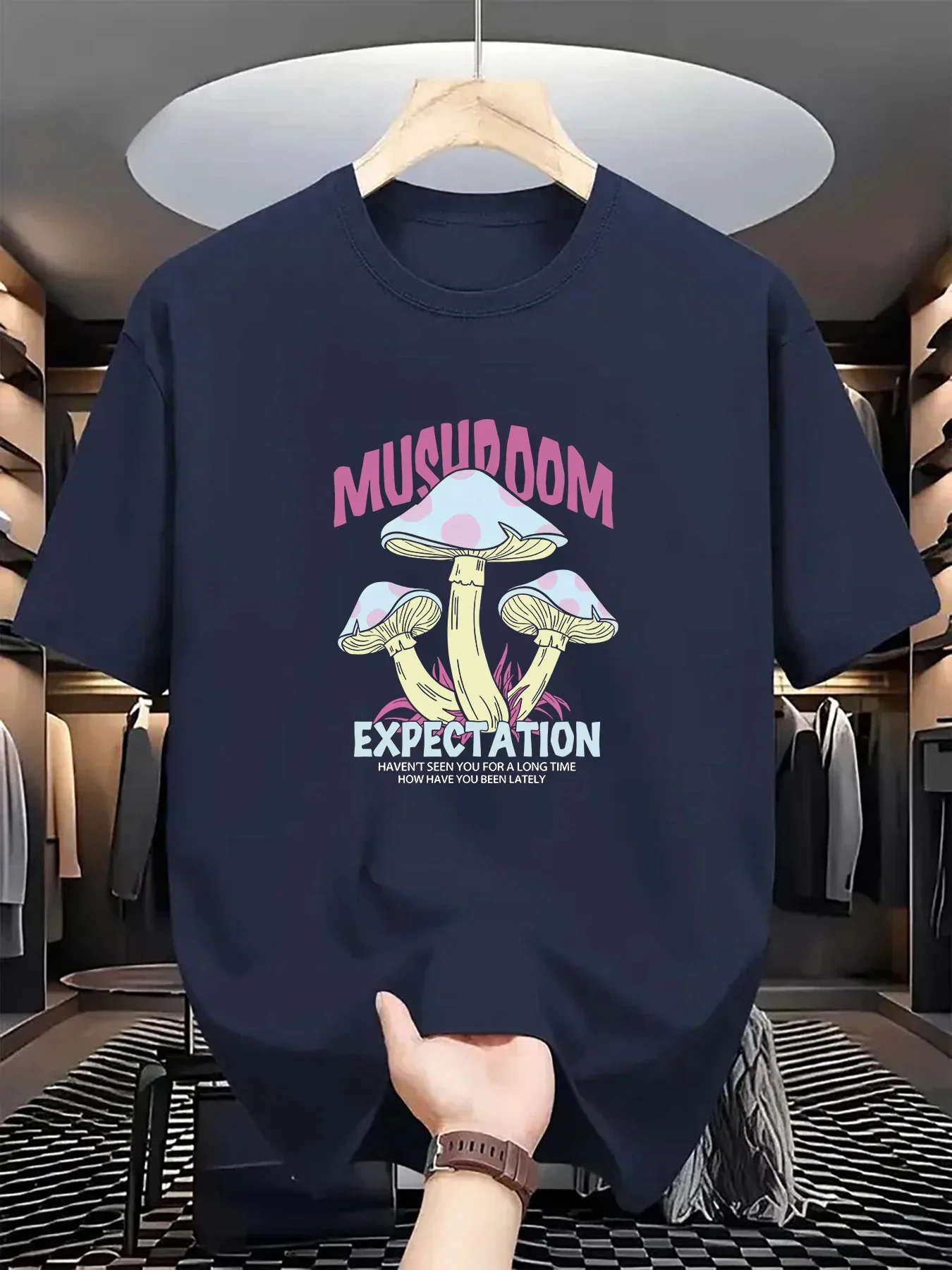 نمط جديد جاف كلاسيكي سليم صالح تنفس الرياضة عادية مطبوعة قصيرة الأكمام الرجال تي شيرت رحلات السفر ، أزياء الشارع #2