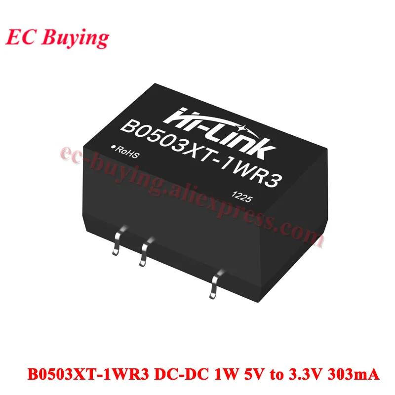 10Pc/1pc Hi-Link 1W DC-DC Isolated Power Module B0503XT B0505XT B0509XT B0512X B0515XT B0524XT-1WR3 5V to 3.3V 5V 9V 12V 15V 24V