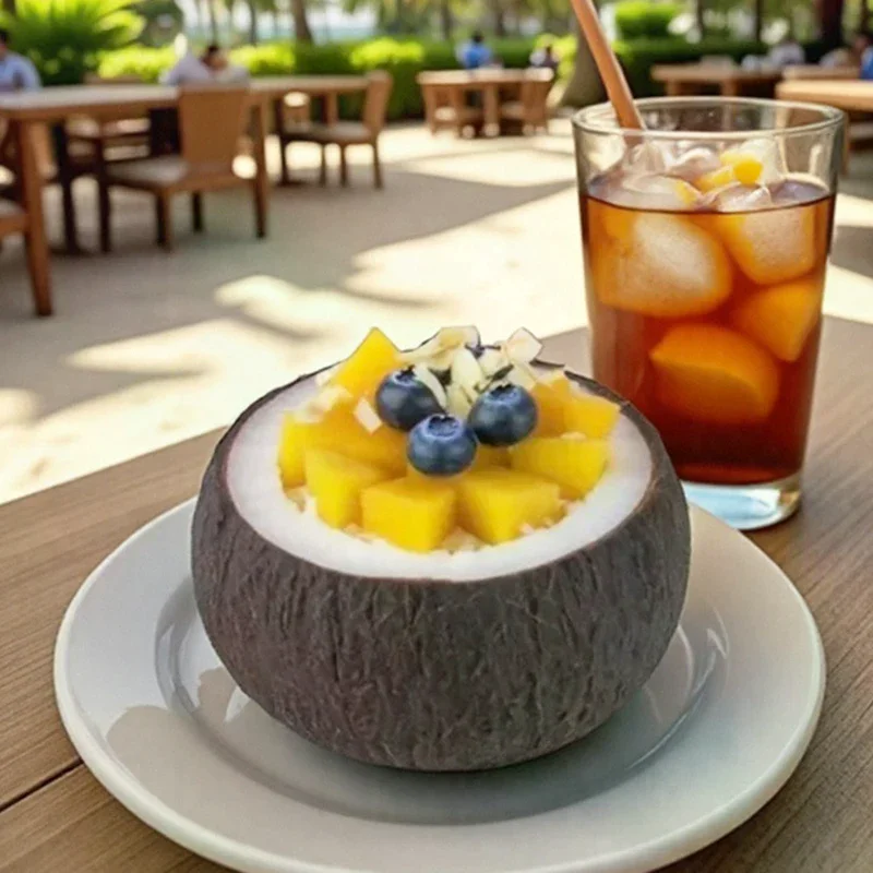 DIY Mousse Cake Dessert Chocolate Baking Mould Aromatherapy Candle Gypsum Mould Soap Mold 3D Simulation Coconut Silicone Mold