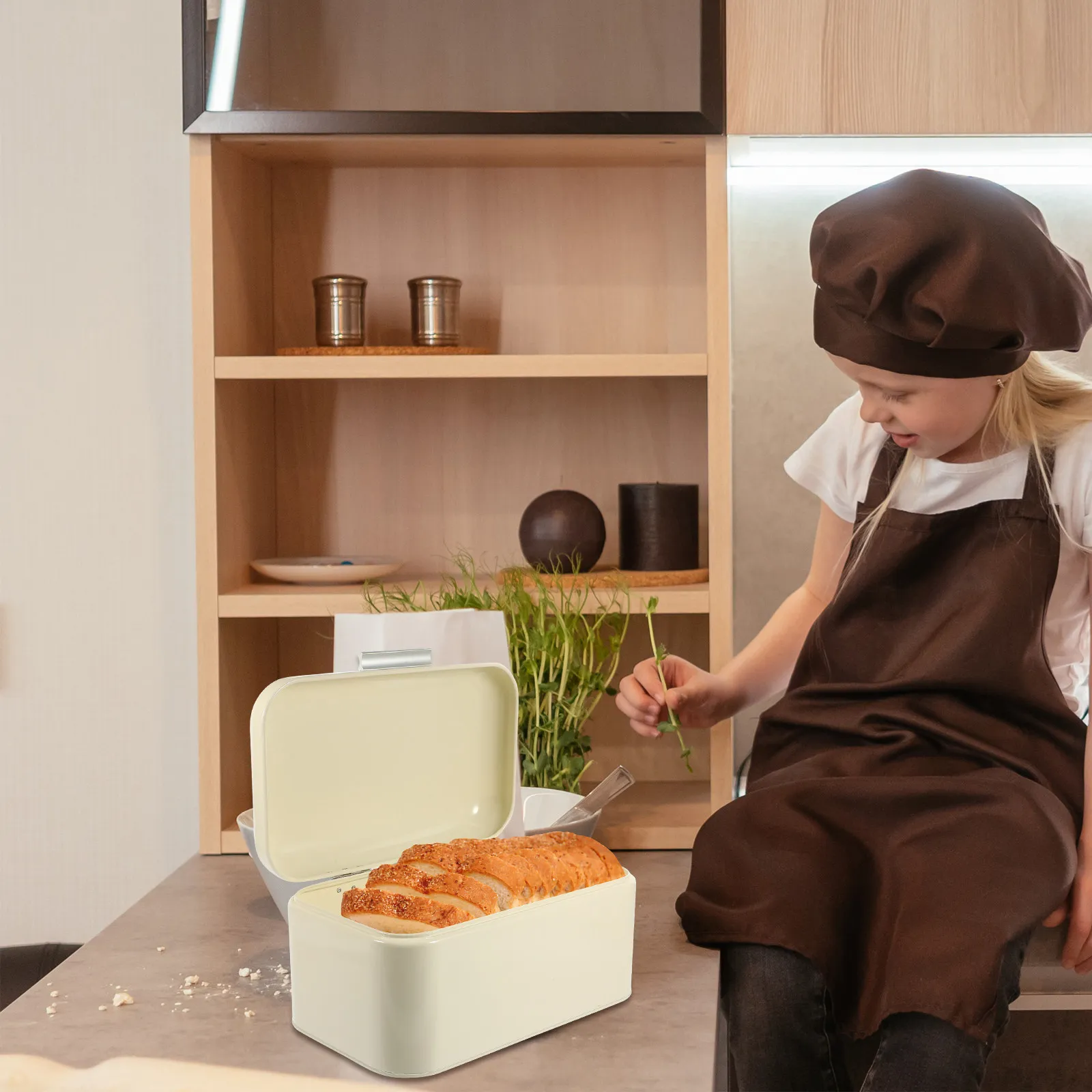 

Настольная железная хлебница, компактный контейнер для хранения хлеба, кухонный органайзер для выпечки и закусок, домашний контейнер для продуктов