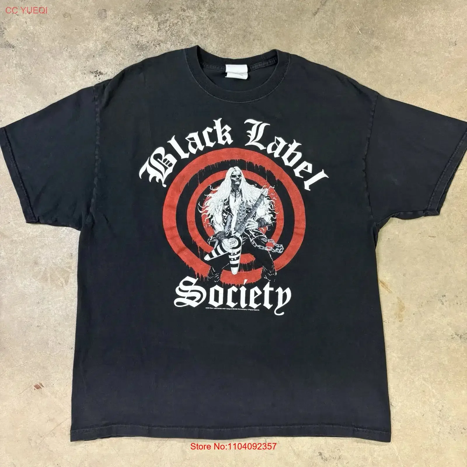 2009 Black Label Society Zakk Wylde Band T Shirt Size XL Fits Large vintage Washed Top For Everyday Wear graphic Soft