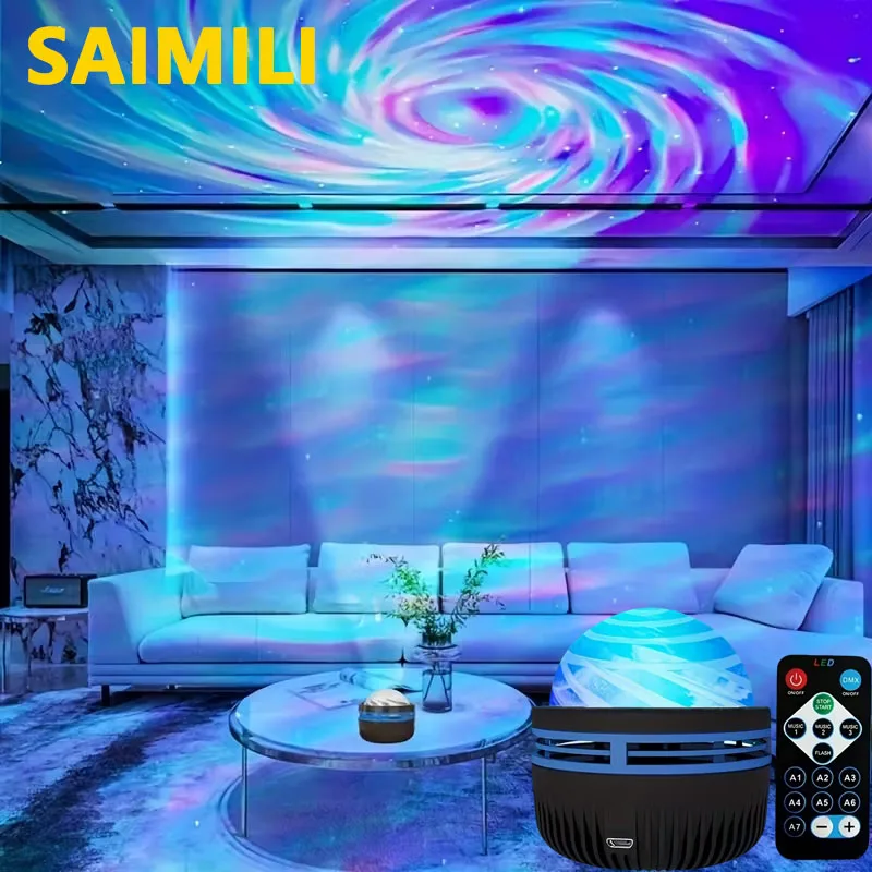 

Светодиодный проектор «Звездная галактика» RGB с умным пультом ДУ, лампа «Звездная Аврора» для KTV, USB, для дома, комнаты, кемпинга, свадебного декора