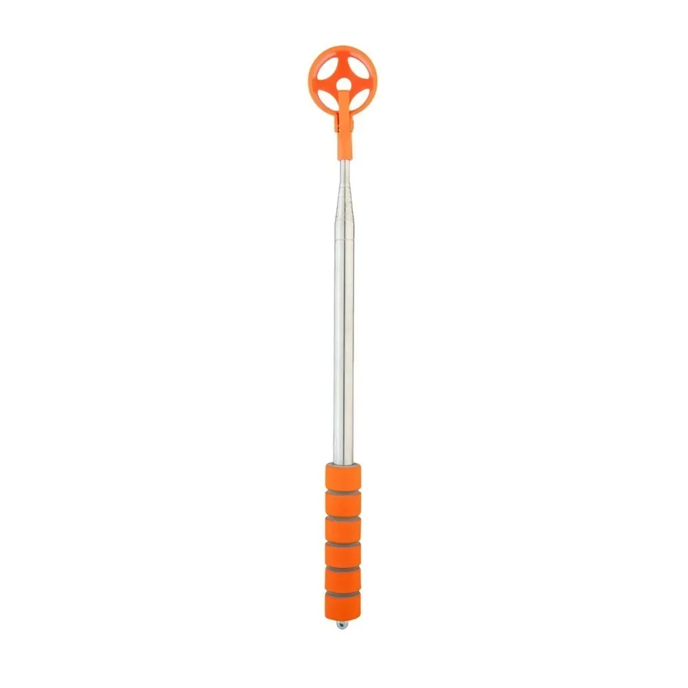 Extendable Telescopic Golf Ball Retriever Two-Sided Adjustable Golf Ball Pick Up Tool Square Holes Non-Slip Handle