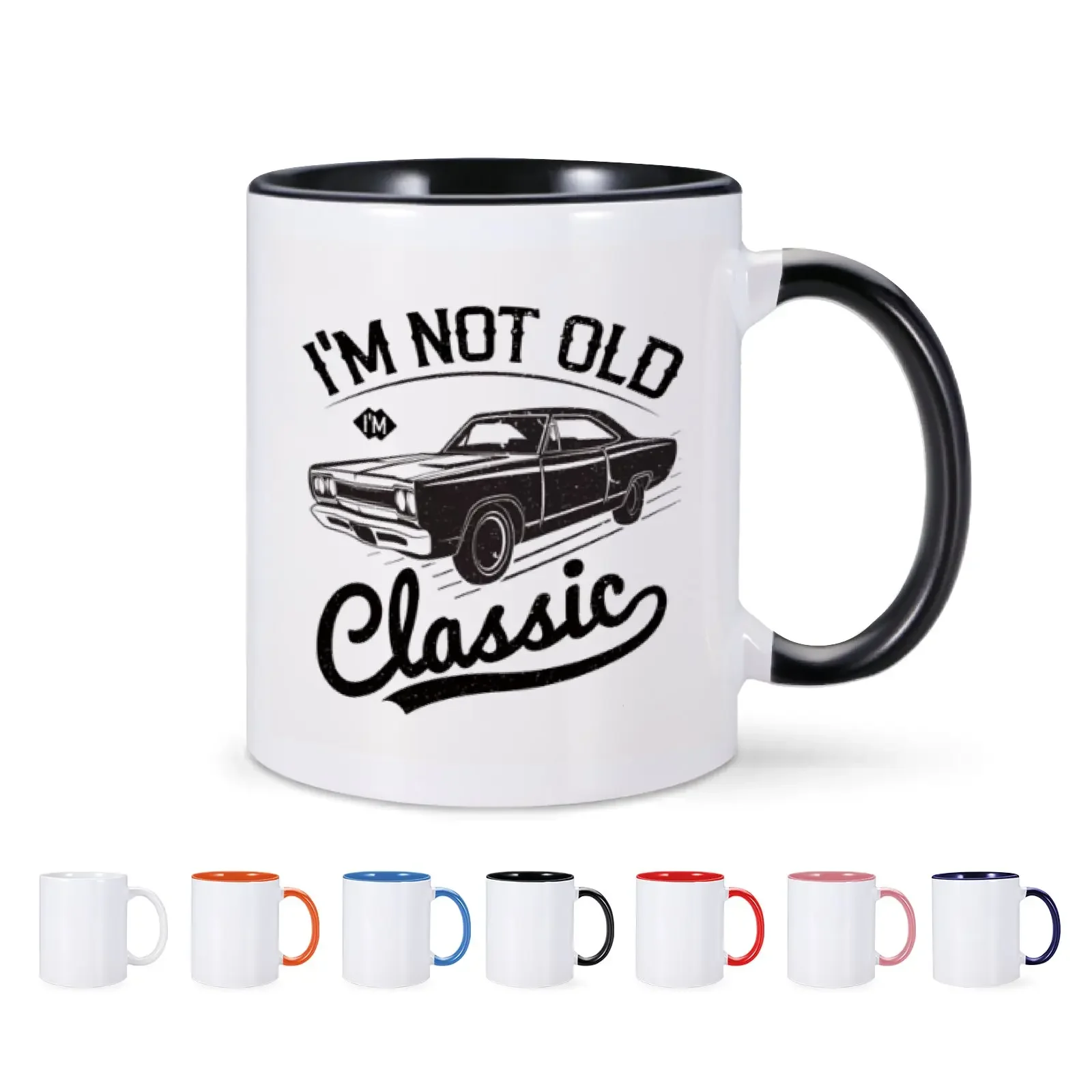 Gifts for Men I'm Not Old I'm Classic Funny Coffee Mug for Men Car Lovers Dad Grandpa Uncle Husband Fathers Day Christmas Gifts