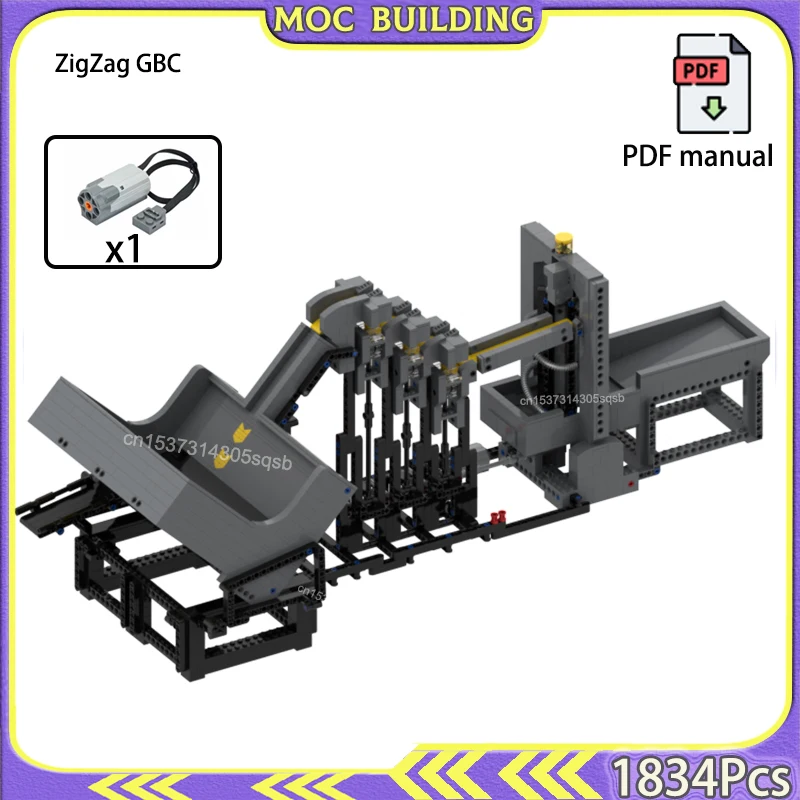 GBC Step Module MOC Building Blocks DIY Bricks Technology Great Ball Contraption Toys Christmas Gifts Birthday Present