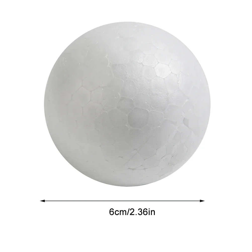1pcs Party Solid Foam Ball Polystyrene Balls Round Tree Solid White Foam Ball For Family Party Birthday Wedding Decor