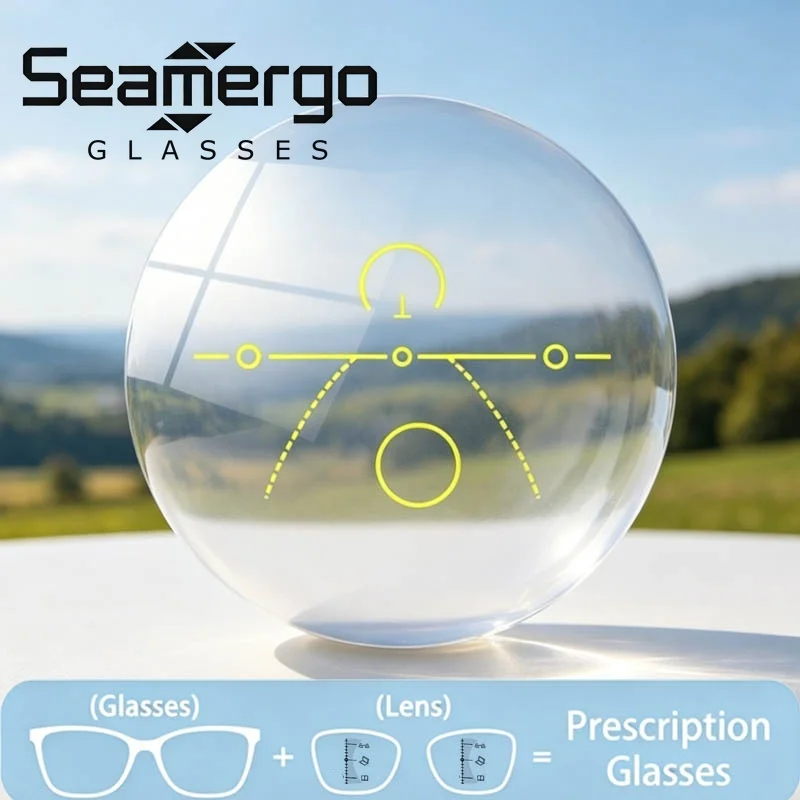 SEAMERGO Customized Multical Progressive Lenses Lenses Anti-Reflective Computer Lens Customization Trendy Prescription Eyewear
