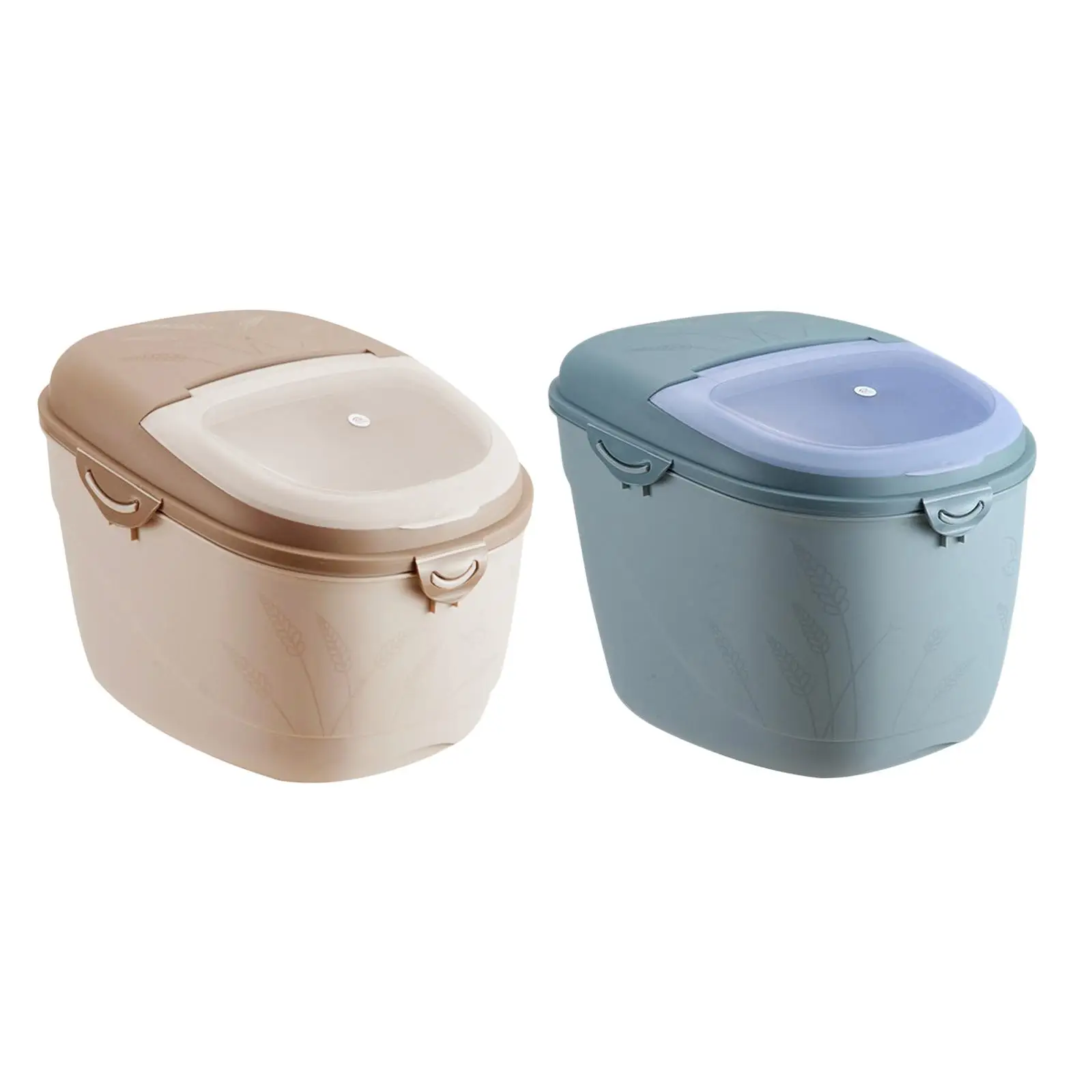 Recipiente de arroz, caixa de armazenamento de alimentos a granel de 10 kg com rodas, perfeito para alimentos secos, farinha, armazenamento de arroz