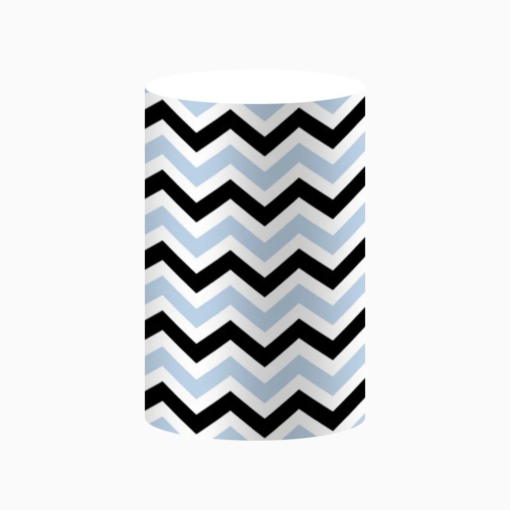 Boss Suit Cylinder Backdrop Cover Black Tie Stripe Beard Birthday Party Baby Shower Decoration Pedestal Column Background Cover