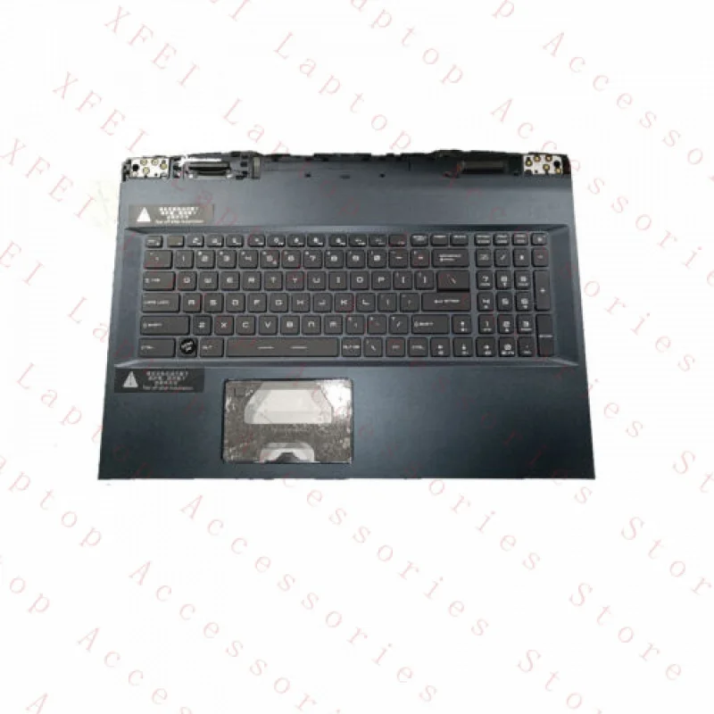 F For MSI Ge76 Upper Case Palmrest Cover Keyboard Full Colorful Backlit US