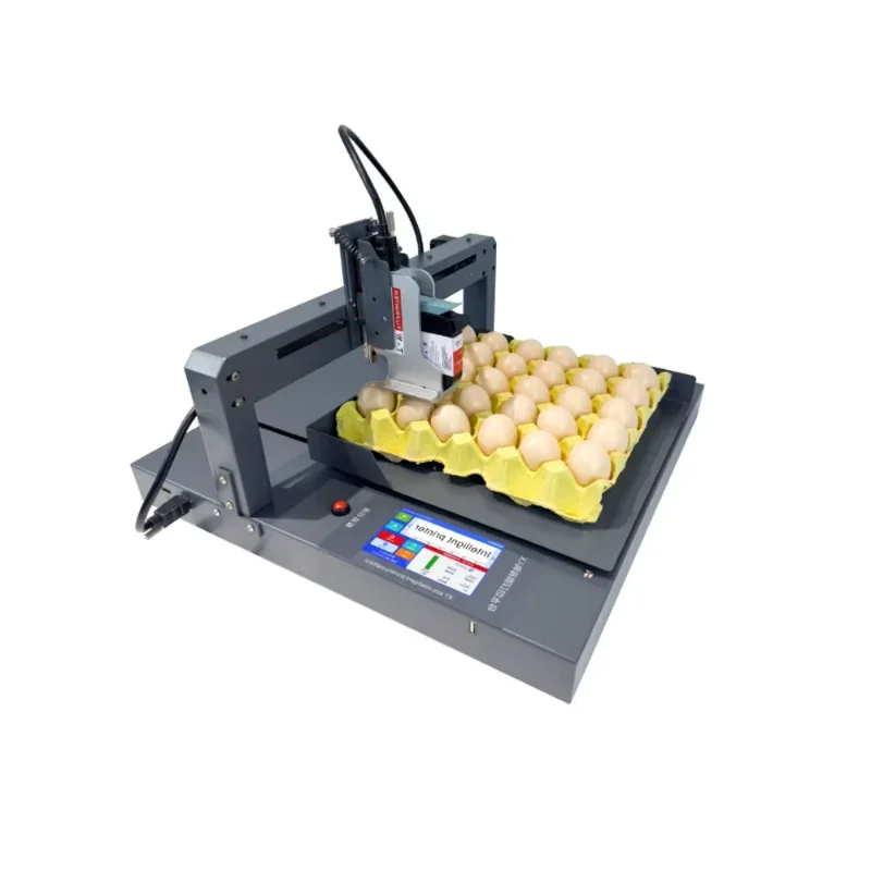 Automatic Multi-Color Inkjet Egg Date Printer Machine for Farm Use with Conveyor Belt Tij Plate Type for Metal Coding