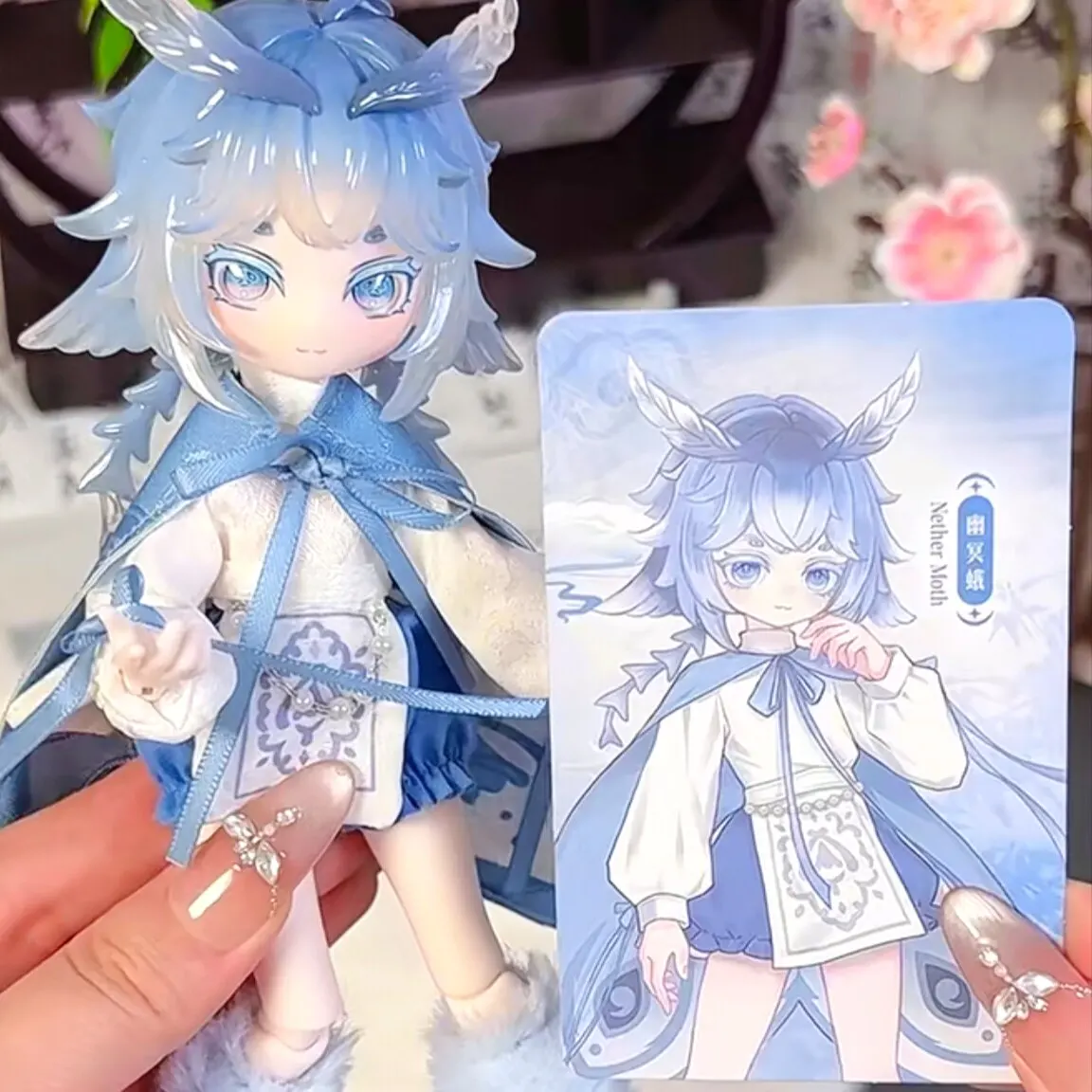 Happy Engine Whispering Night Chronicle 8‑Point BJD Articulated Doll  Chinese‑Style Trendy Collectible Figure  Desktop Ornament