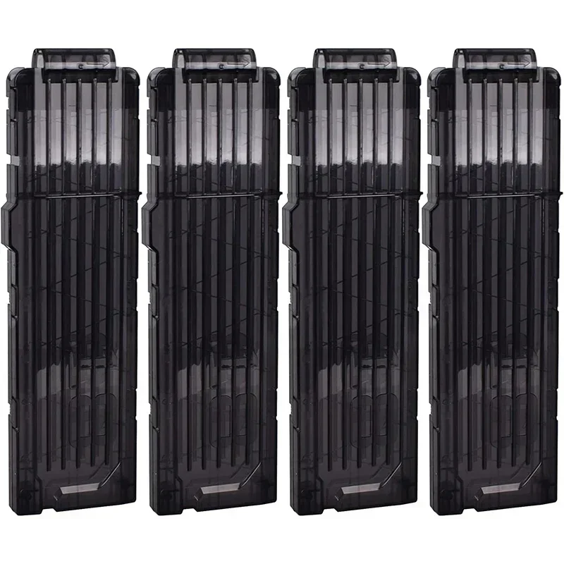 

1/4PCS W9-Soft Dart Clips, 18-Darts Quick Reload Clips Magazine Clips for Nerf Toy Dart Gun(Black)