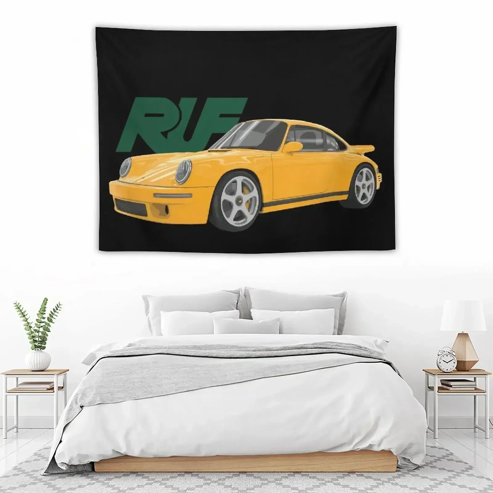 

Ruf CTR high performance sports car German automobile YELLOW BIRD Tapestry Custom Tapestry